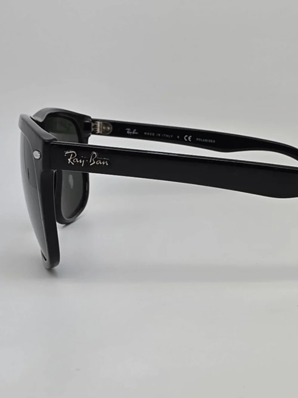 Ray-Ban RB4147 601/58 Boyfriend Black Frame Polarized Green Lens Sunglasses 60mm